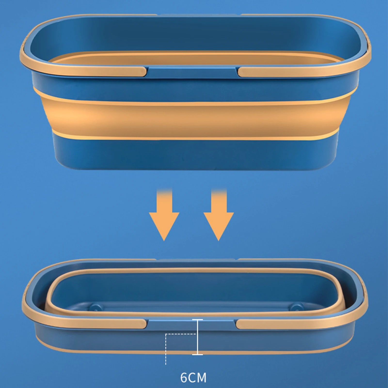 Lavabo plegable de silicona para el hogar, lavamanos portátil, Cubo de pie, lavabo de plástico, lavabos de viaje para campamento al aire libre