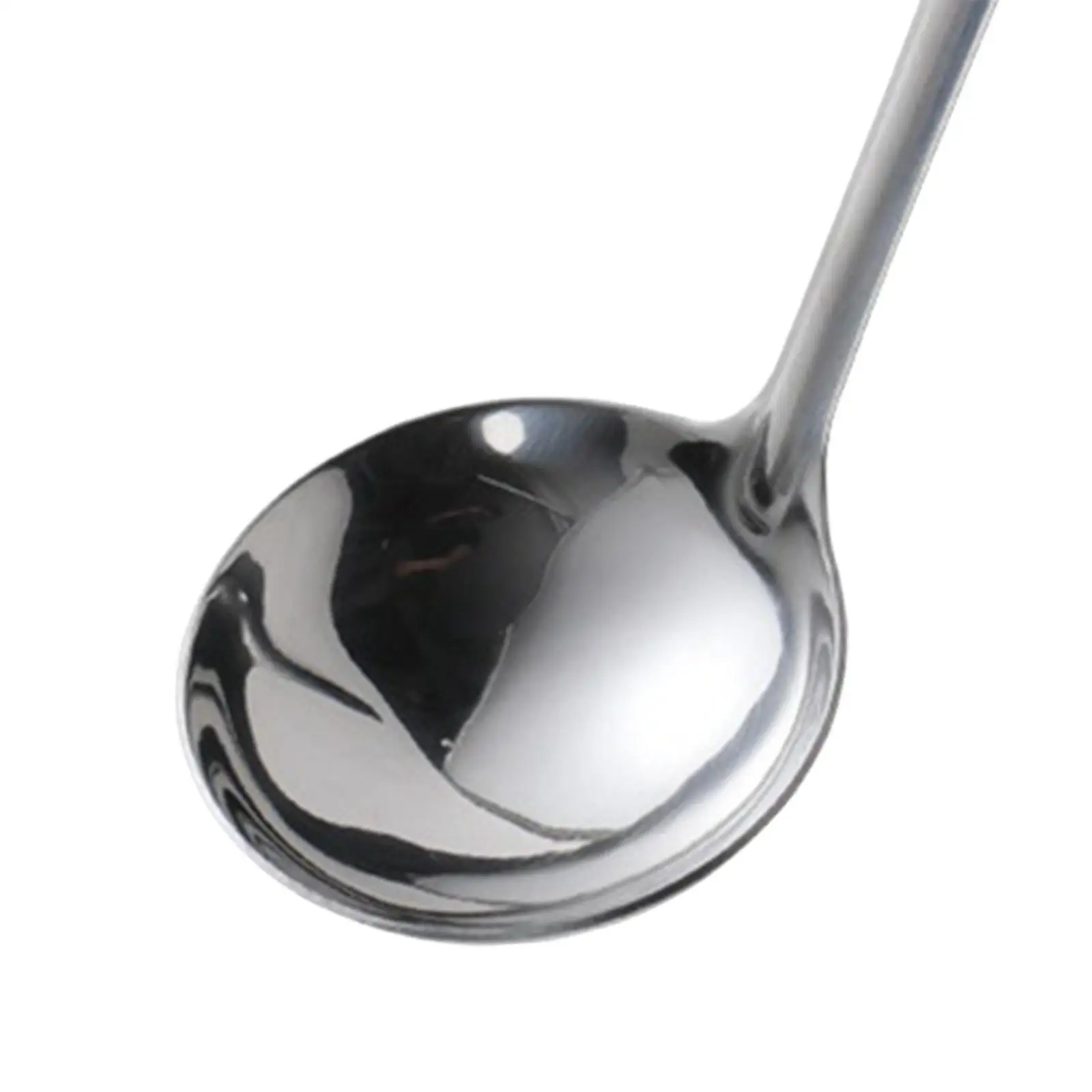 Soup Ladle Spoon Stainless Steel Long Handle Serving Spoon for Salad Dressing Gravy Sauces Pancake Batter Home