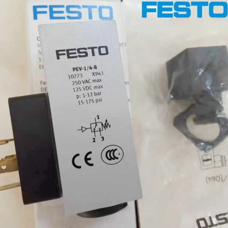 

Датчик давления FESTO Style PEV-1/4-B 10773, пневматический, 1/4 дюйма, 0,5-8 бар, для промышленных систем
