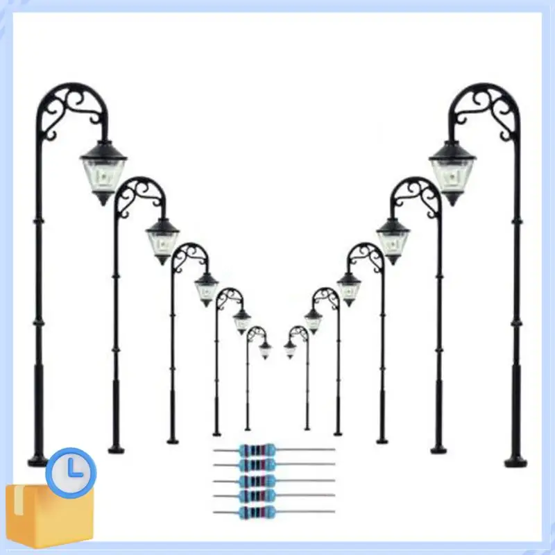 

ABTK-1:87 HO Scale Retro Model Street Lamp Layout Lamppost Garden Landscape Light Railway Train Lamp Mini Landscape
