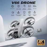 V66 FPV Drone with Camera 180° Adjustable HD Camera 4K Dron Intelligent Obstacle Avoidance Anti-collision Design RC Quadcopter
