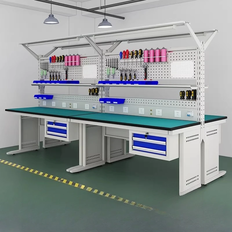 

Lamp factory workshop maintenance electrician inspection table assembly line console