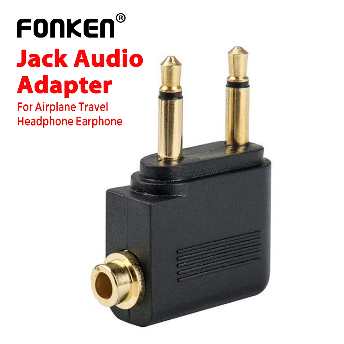 3,5mm Stecker Adapter Jack Audio Kopfhörer Konverter Adapter Stecker Werkzeug Zubehör für Airline Flugzeug Reise Kopfhörer