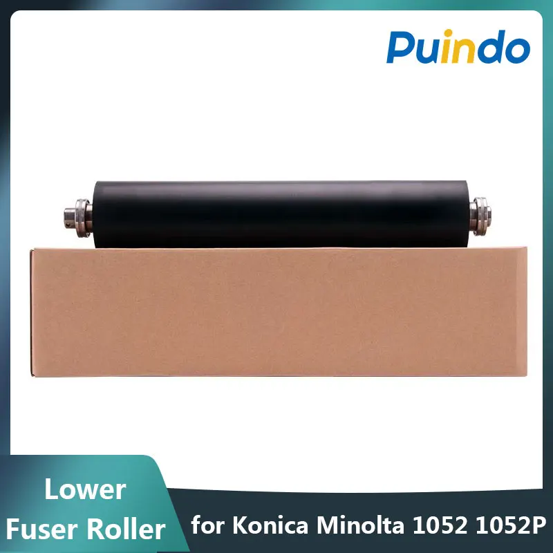 Original A4EUR70V00 Lower Fuser Roller for Konica Minolta 1052 1052P 1250 1250P 951 1051 1051P 1200 1200P 2250 2250P 1100 6120