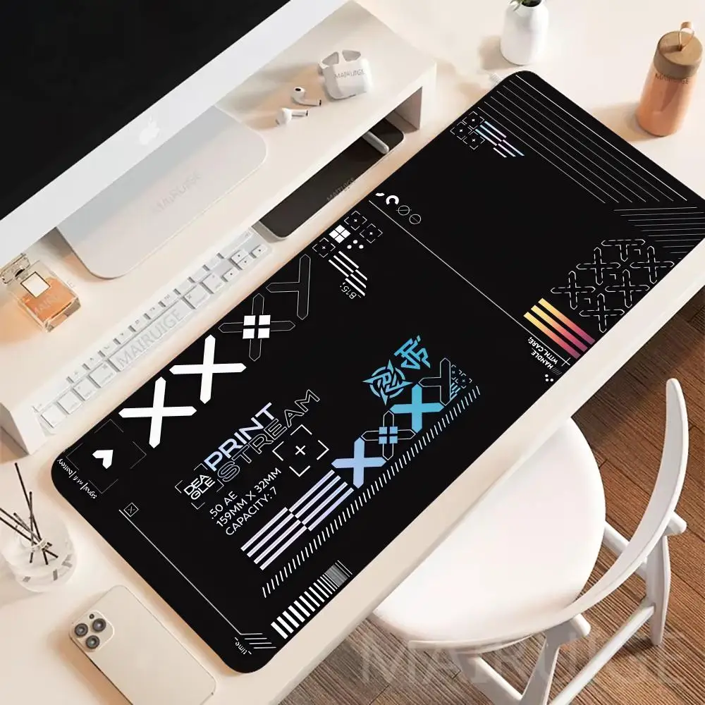 أسود E-Sports CS GO ماوس الوسادة كبيرة الألعاب الفن ماوس الوسادة عدم الانزلاق ملحومة الجدول وسادة ماوس الكمبيوتر المحمول اللوحي حصيرة PC Playmat