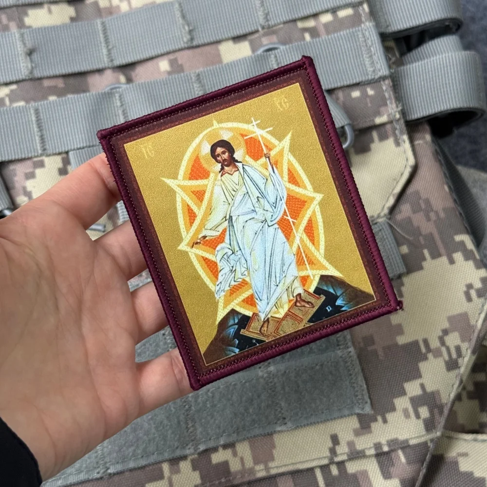 Parche velcro iconos cristianos ortodoxos – Insignia moral táctica - imagen 2