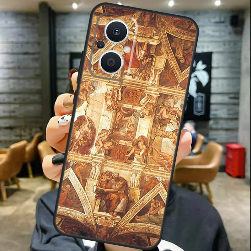 Michelangelo Art Phone Case For OPPO Reno 7 8 6 Lite 2 3 4 5 Z 8T OPPO Find X3 Lite X5 X6 Pro X2 Neo Cover