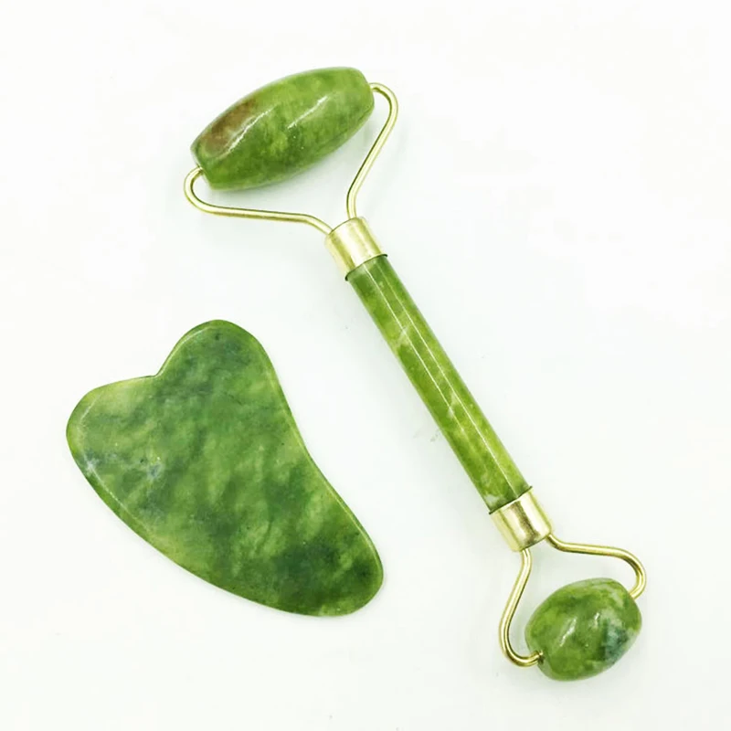 Natural Jade Scraping Board Roller Massager Law Tattoo Eye Beauty Bar Face Jade