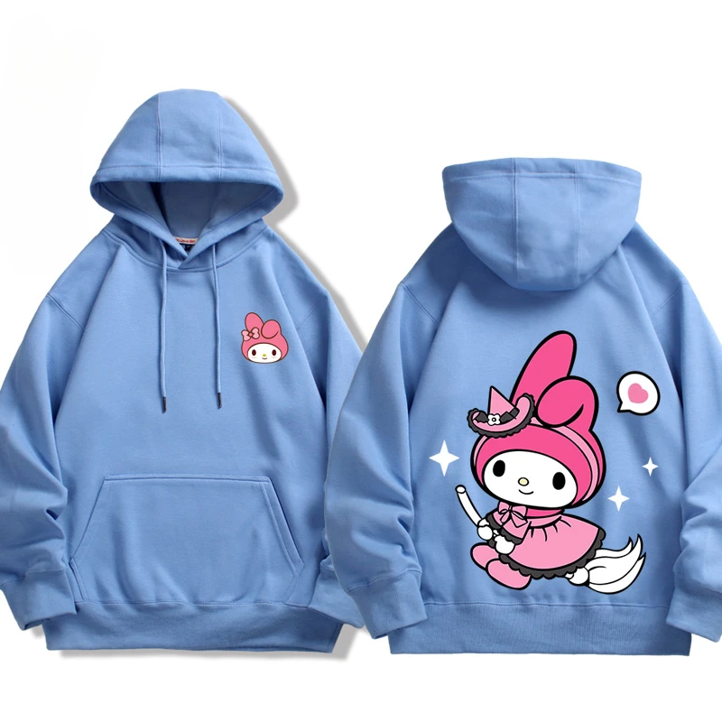 Sanrio periphery Cute Kuromi  Hoodies for Women Cartoon Sweatshirt for Womens and Mens in Spring and Autumn Couple\'s Clothing