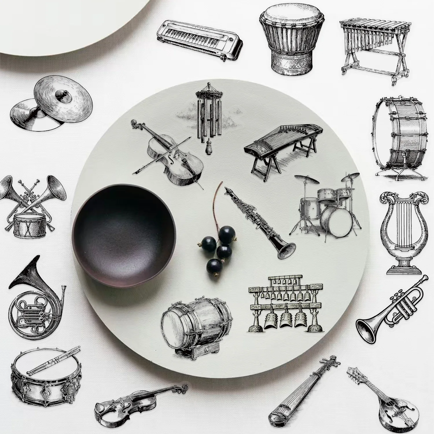 50 Adet Siyah Beyaz Şeffaf Müz - Musical Instrument Old incelemesi ve fiyatı