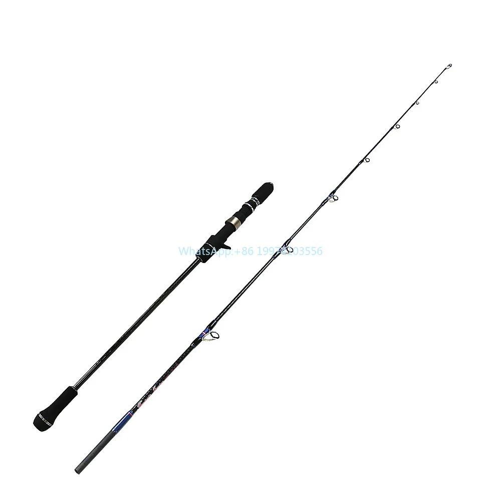 1,80 m/1,98 m 2 Abschnitt Long Shot Slow Jigging Boot Spinning/Casting Bait casting Angelrute