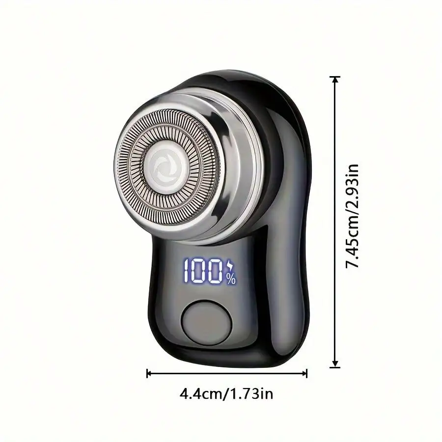 Rechargeable Electric Shaver For Men, Digital Display, Compact & Portable, Suitable For Business Travel And Men's Holiday Gift ，Cordless Detachable Electric Shaver For Face，Cordless Rechargeable Foil  image 3