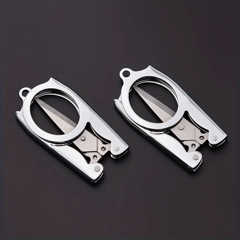 1Pcs Steel Folding Scissors Travel Scissors Sewing Scissors Portable Mini Scissors Paper Scissors Office Supplies