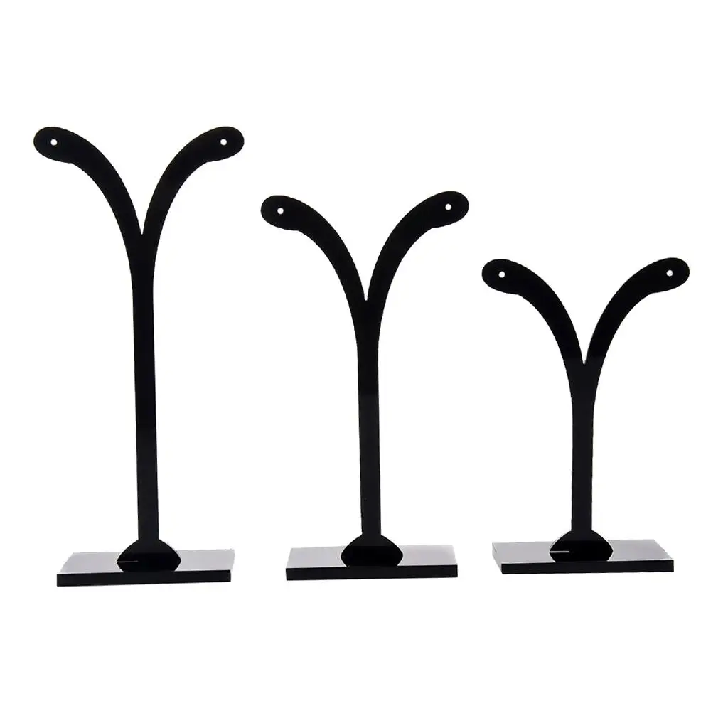 Винтажные ювелирные изделия, серьги, вешалка, держатель-органайзер, черная стойка