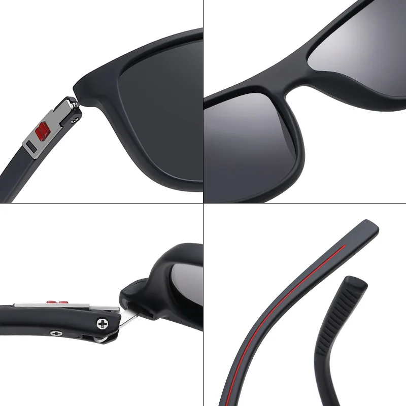 C3019 Lightweight Men's Polarized Sunglasses with TR Spring Legs