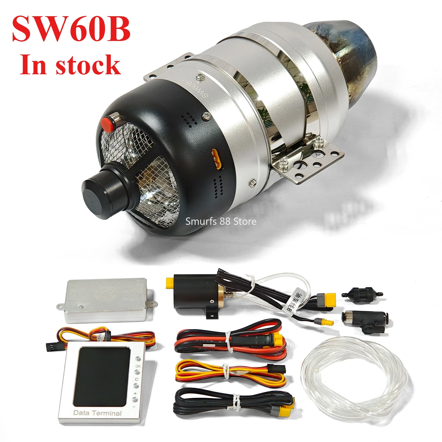 

Бесщеточный турбореактивный двигатель SW60B, тяга 6 кг, модель двигателя с бесщеточным приводом, подходит для переоборудования авиамоделей и игрушек.