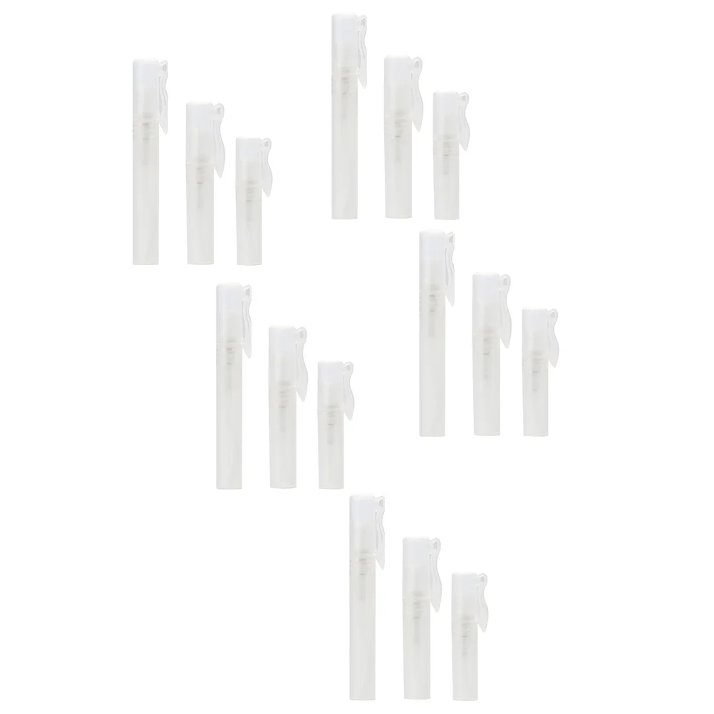 

15Pcs Perfume Pen Sub Bottles Reusable Empty Mini Plastic Spray Travel Accessories Lightweight Compact Durable