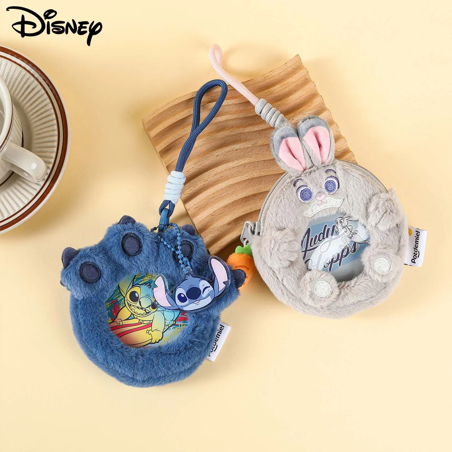 

Official Licensed Disney Plush Ita Bag Cute Stitch Judy Hopps Coin Purse Keychain Bag Charm For Kids Girls Gift