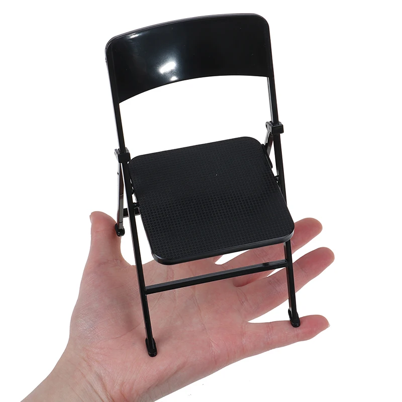 1Pc 1/6 Scale Dollhouse Miniature Furniture Folding Chair For Solider Action Figures 1/6 Dolls