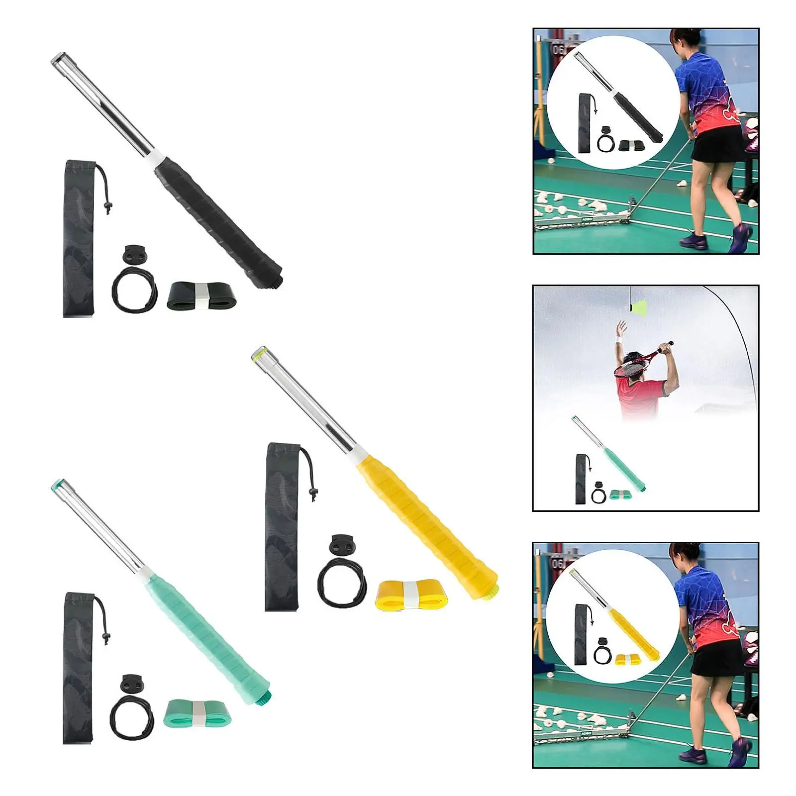 

Качели для ракетки для бадминтона со шнурком, тренировочное пособие для новой