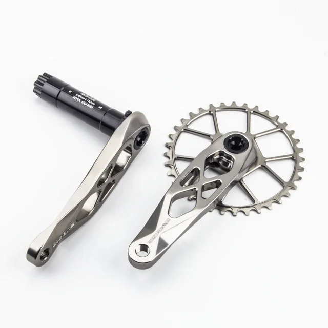 EVOSID Ultralight MTB Crank 165mm DUB As 29mm Mountainbike Crankstel 170mm 3-spijker rechte Installatie Voor Enduro AM