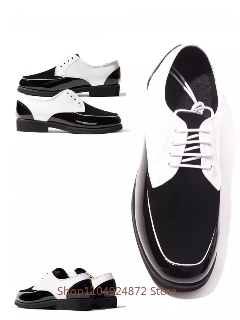 Spring Autumn Casual Dress Shoes Men Luxury Derby Sheepskin Suede Business Fashion Party Wedding Leather Shoes Man