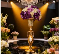 20pcs)Tall Metal Wedding Centerpieces for Reception Tables, Gold Flower Vase Stand, Base Decortion for Party, Events, Birthday,