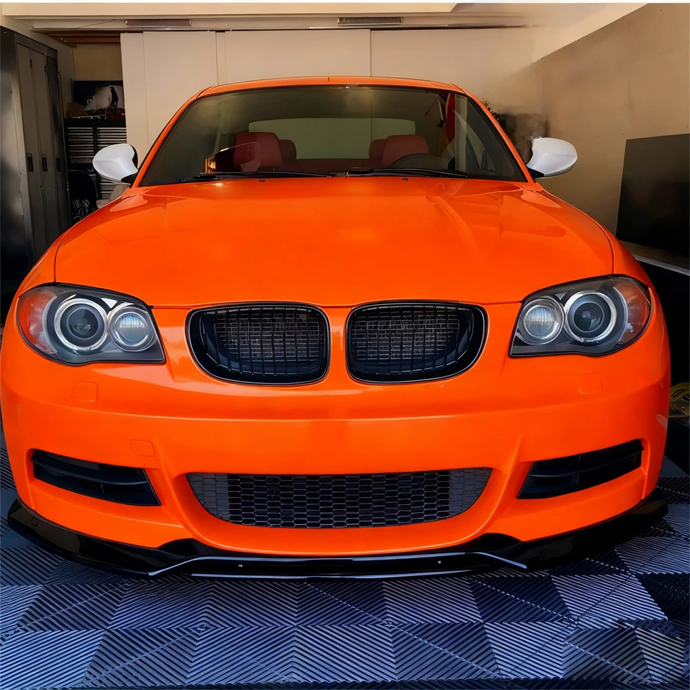 

Car Front Bumper Splitter Lip For BMW 1 Series E82 E88 M-Sport Coupe/Cabrio 2007-2014 4Pcs Canard Spoiler Diffuser ABS Body Kits