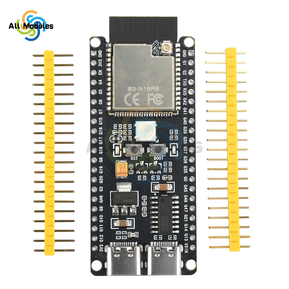 

ESP32-S3-N16R8 Core Development Board WiFi BLE Development Board Ultra-Low Power ESP-32 ESP-32S ESP 32 Micro USB Type C