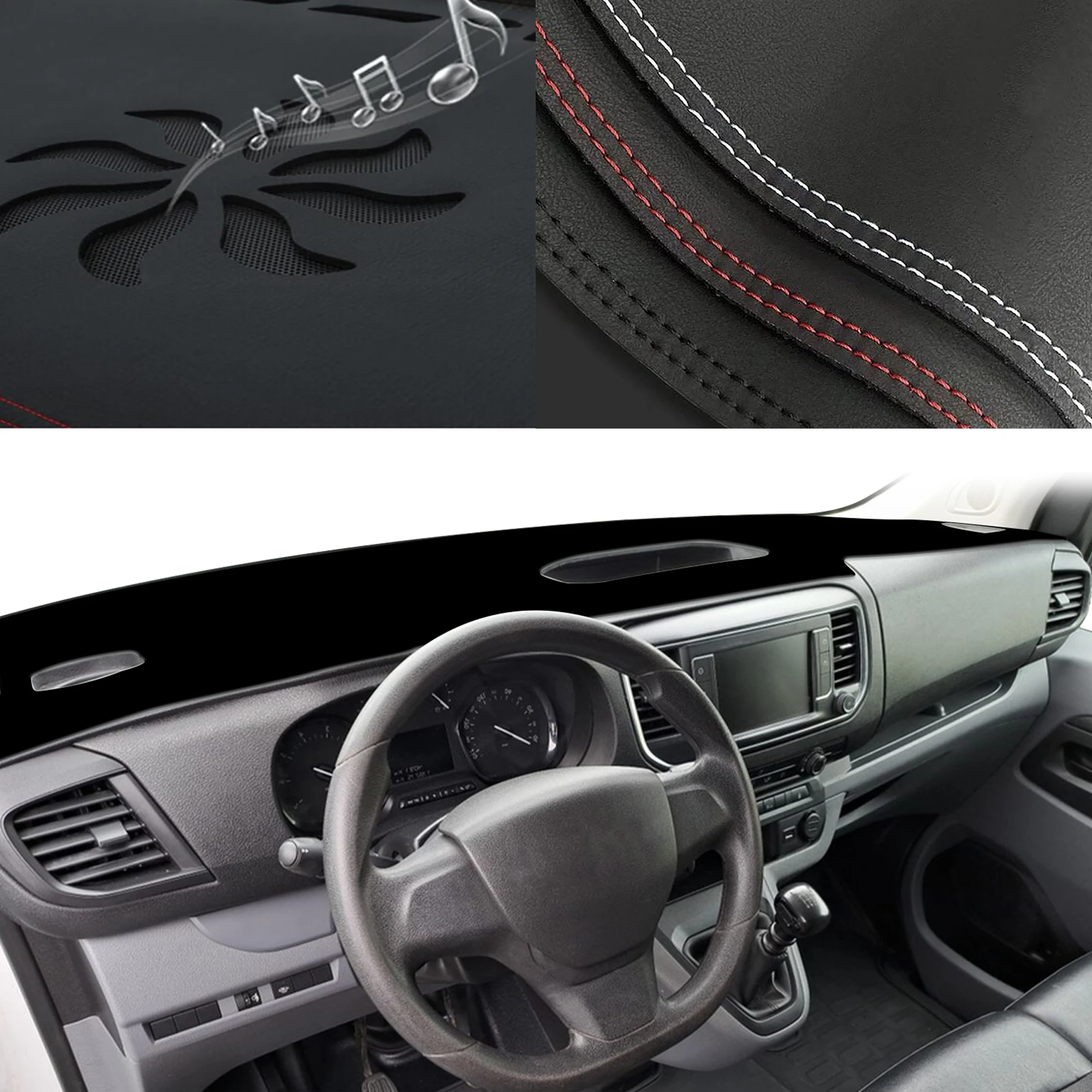 for Citroen Dispatch Jumpy SpaceTourer Special Customized Dashboard Cover Anti‑Glare Sunshade Pad Dash Mat Interior Accessories