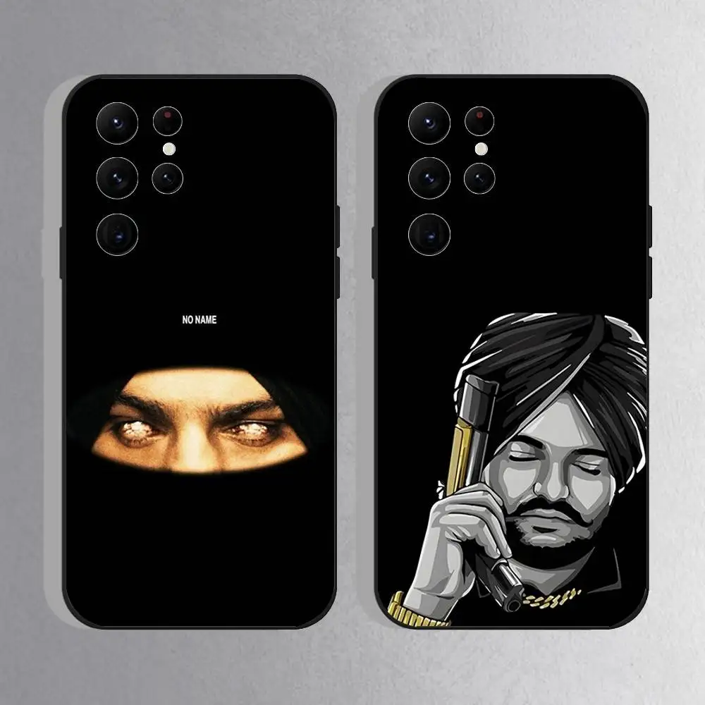 Sidhu Moose Wala Lock Phone Case For Samsung S10,S21,FE,S21 ,S26,S25,S24,S23,Ultra,S9,S22,Plus Black Shell Cover
