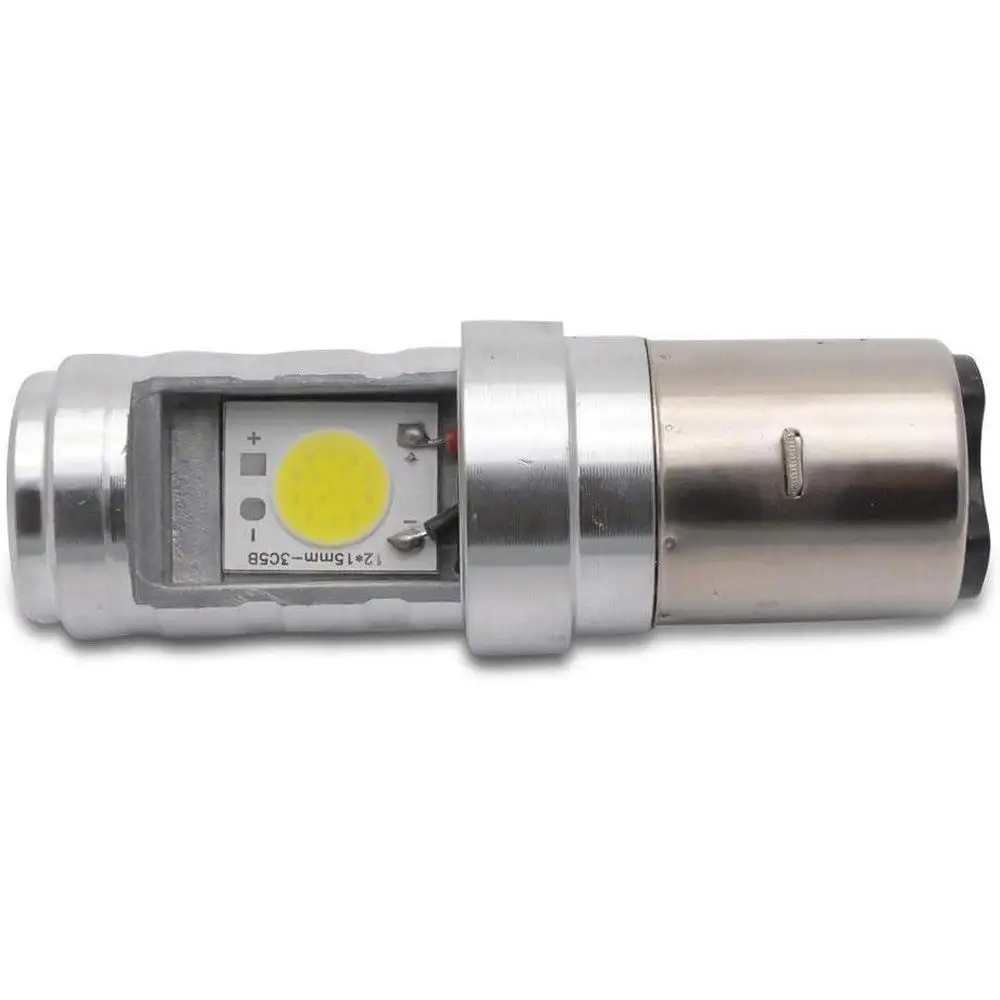 2Pcs BA20D H6 6V COB  LED Hi/Lo Beam Motorcycle Front Light Bulbs  Headlight Blub   Motorbike Head Lamp BA20D