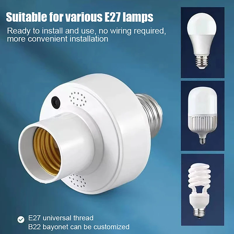 adaptador de lampadas tuya inteligente base de suporte da lampada interruptor de luz do quarto controle de voz wifi bl soquete e27 alexa google home 01