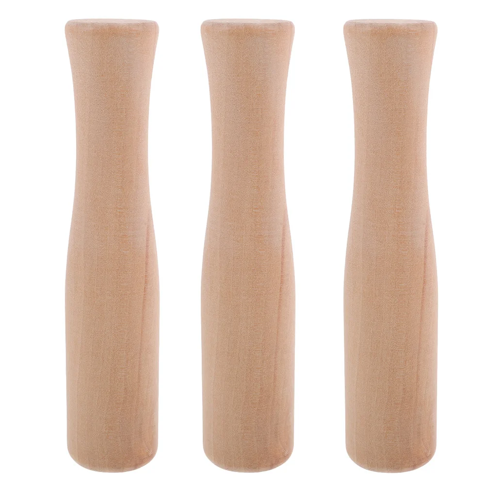 

3pcs Wooden Food Stick For Garlic Nut Spice Kitchen Mallet Potato Crusher Flavor Enhancer Dishwasher Safe