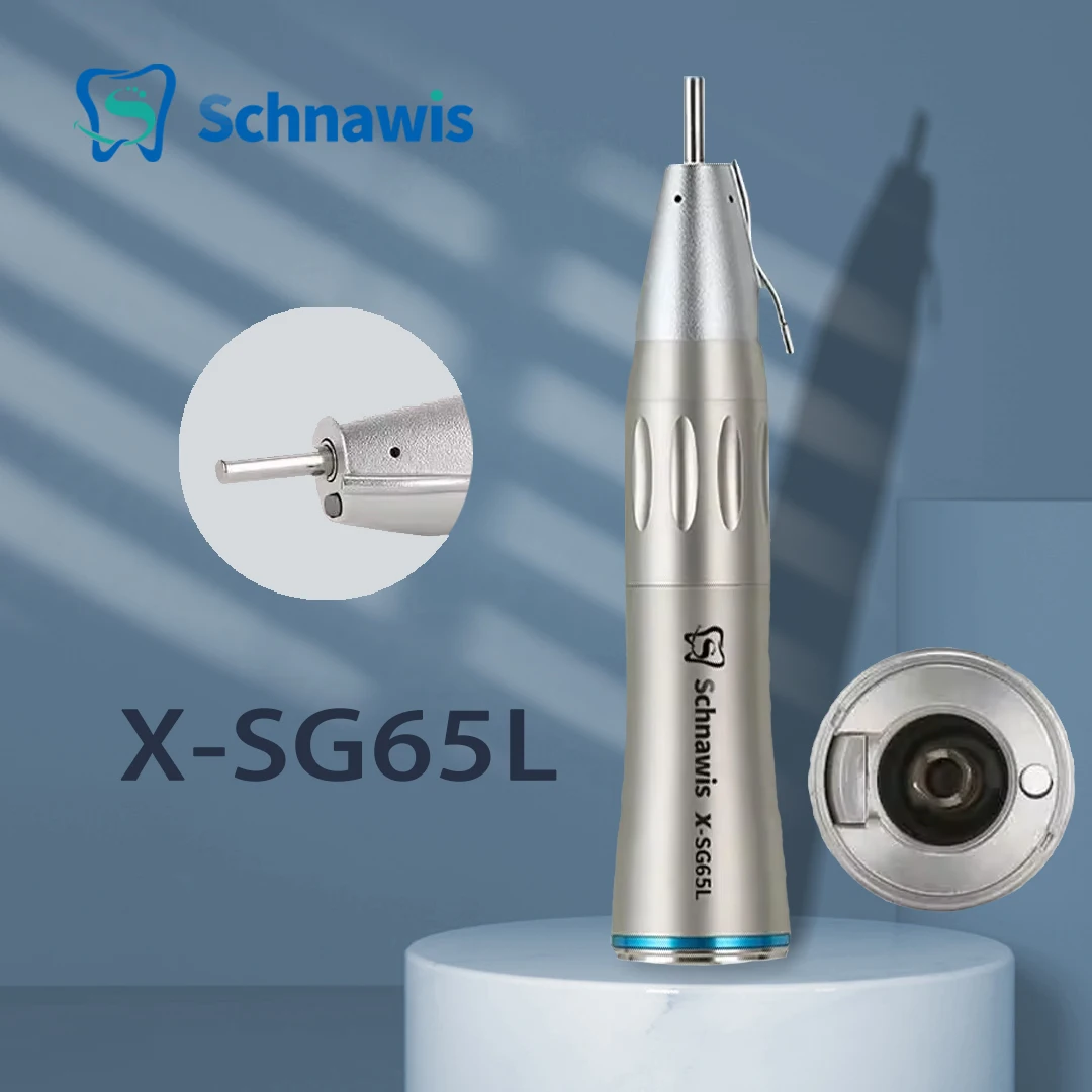 

SG65L Dental 1:1 Straight Handpiece Fiber Optic External Irrigation Dental Implant Surgical Dentistry Blue Ring