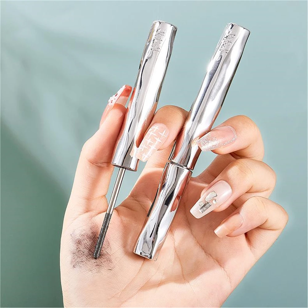 Silver Tube Tube Eyelash Primer Waterproof Long-lasting Non-smudged Mascara Lengthening & Volumizing Curl Fiber Eyes Lash Makeup