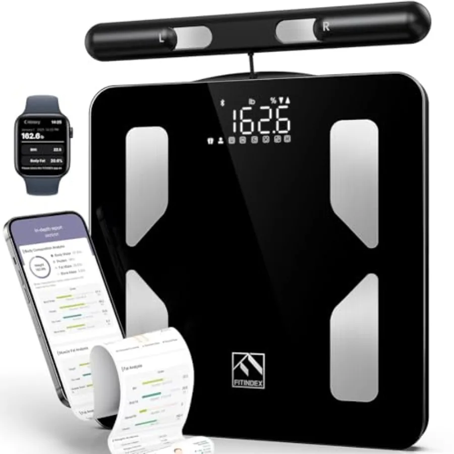 

Smart Scale for Body Weight, Body Pod Scale [2026 Upgraded], Body Composition Scale with BMI, Body Fat, Muscle Mass, Digital Ba