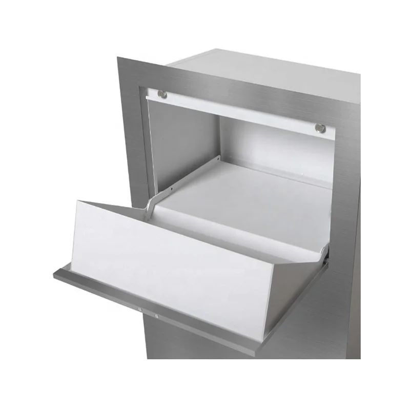 OEM/ODM Service Smart Residential Wall Built In Metal Letter Mailbox Parcel Courier Mail Drop Delivery Box Mailbox