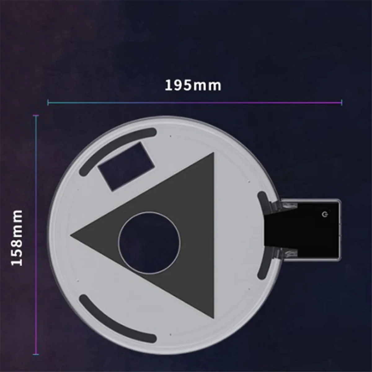 調整可能な RGB ベース LED 雰囲気ライトスタンド垂直水平ステーションホルダーコンソールライトストリップ用