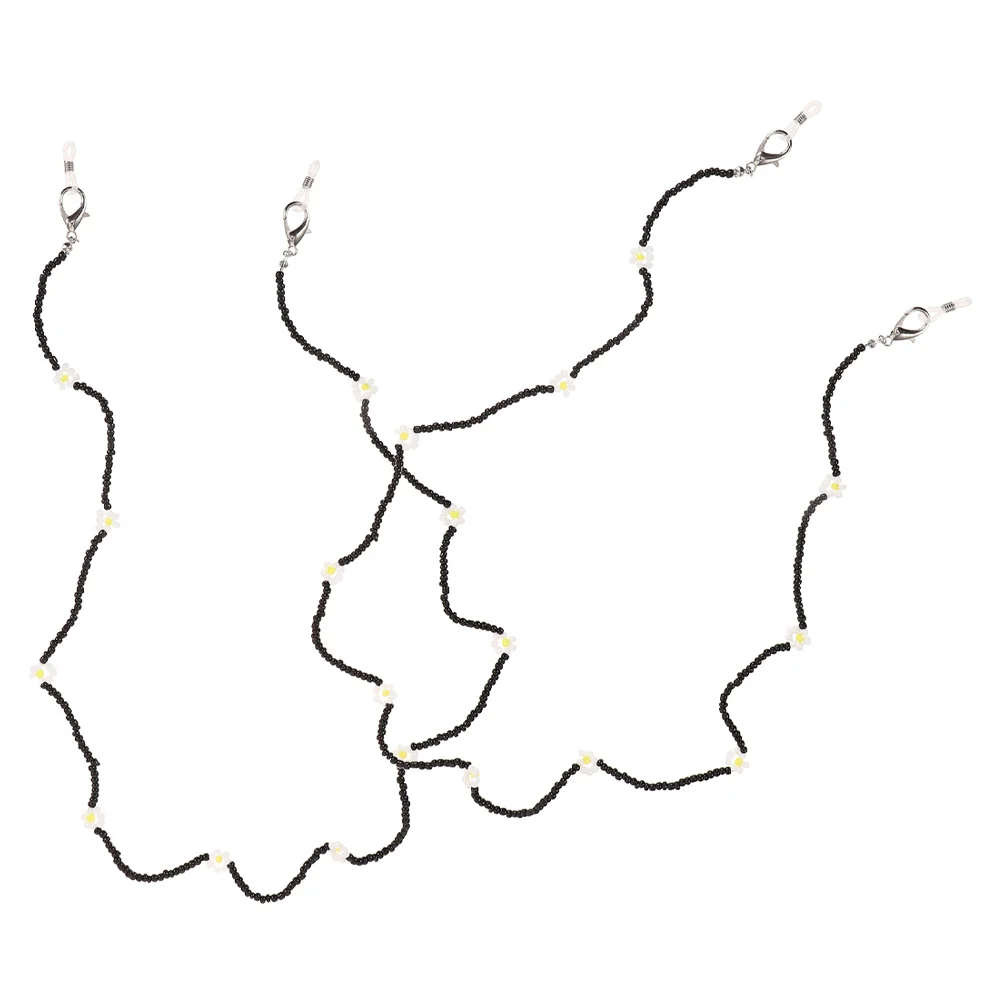 2 قطعة حزام النظارات مطرز مكافحة خسر حامل النظارات قلادة للسفر في الهواء الطلق نظارات شمسية رياضية التجنيب الملحقات #1