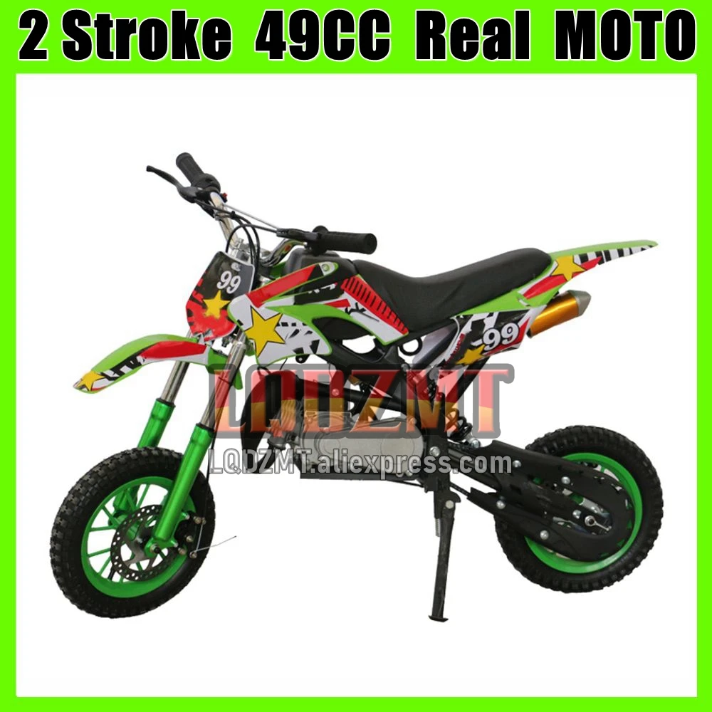 2 Stroke Dirt Bike Mountain Mini Motorcycle Small Buggy 49/50CC Mud Pit Superbike Moto Gasoline Adult Child ATV off-road Vehicle