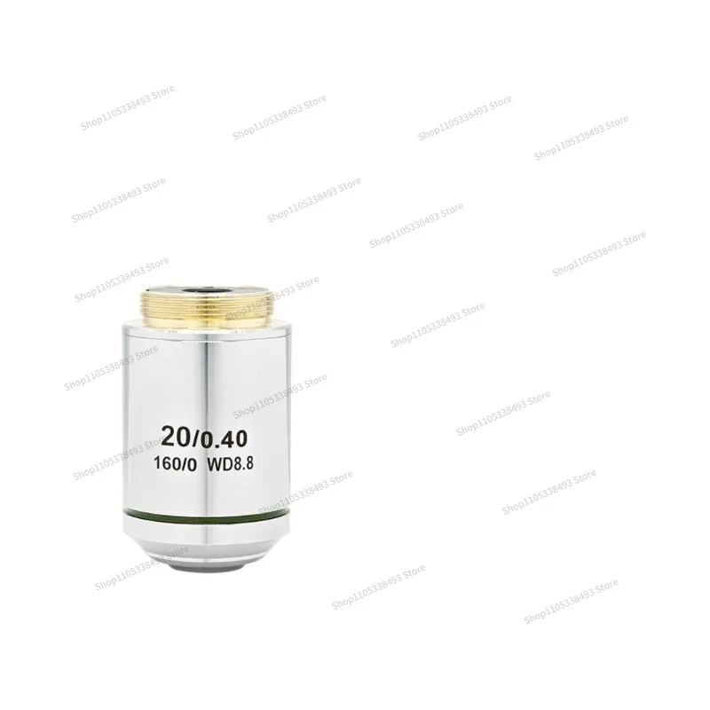 Objectif LMPlan achromatique à champ plat 195 pour usage métallographique, à longue distance de travail, pour professionnels, avec lentilles sèches 5X10X20X50X100X