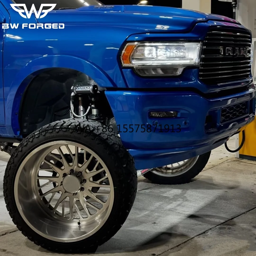 

Custom Polished Forged Alloy Truck Wheels 20 22 24 26 28 Inch 8x165.1 8x200 6 Lug & 8 Lug Heavy Duty Offroad Rims