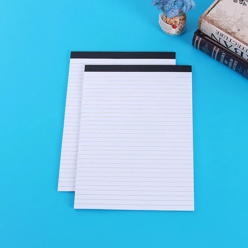 YBGYZP A4 bloc-notes papier, documents de remplissage de dossier de documents. Bloc-notes doublé/chèque 2x2mm