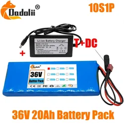 10S1P 36V 20000mAh Battery Pack 20Ah 18650 Lithium Li-ion Rechargeable Batteries Electric Car Bicycle Scooter 20A BMS 500W