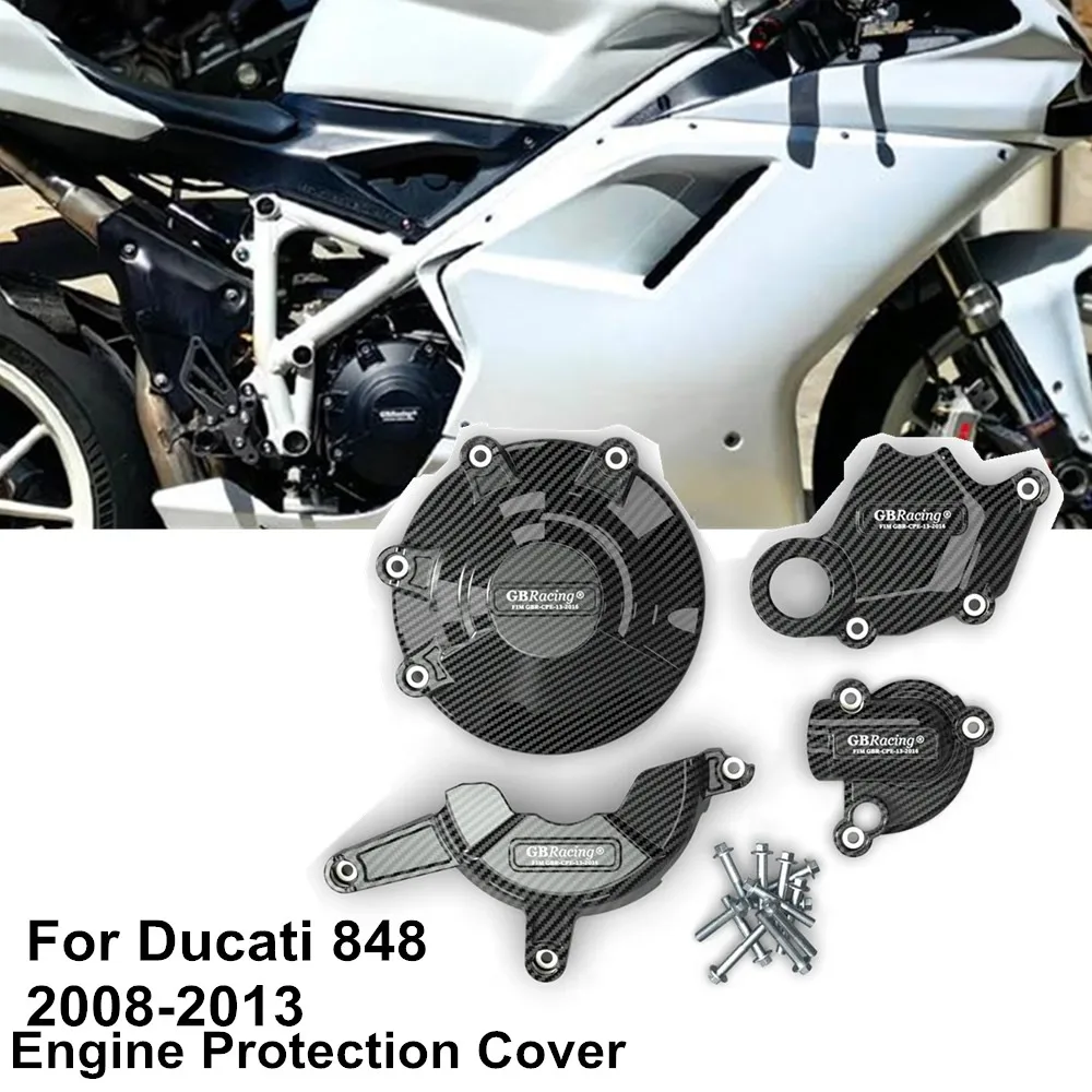 

For Ducati 848 2008 2009 2010 2011 2012 2013 Motorcycle Engine Cover Sets Bonnet Protector Engine Cover