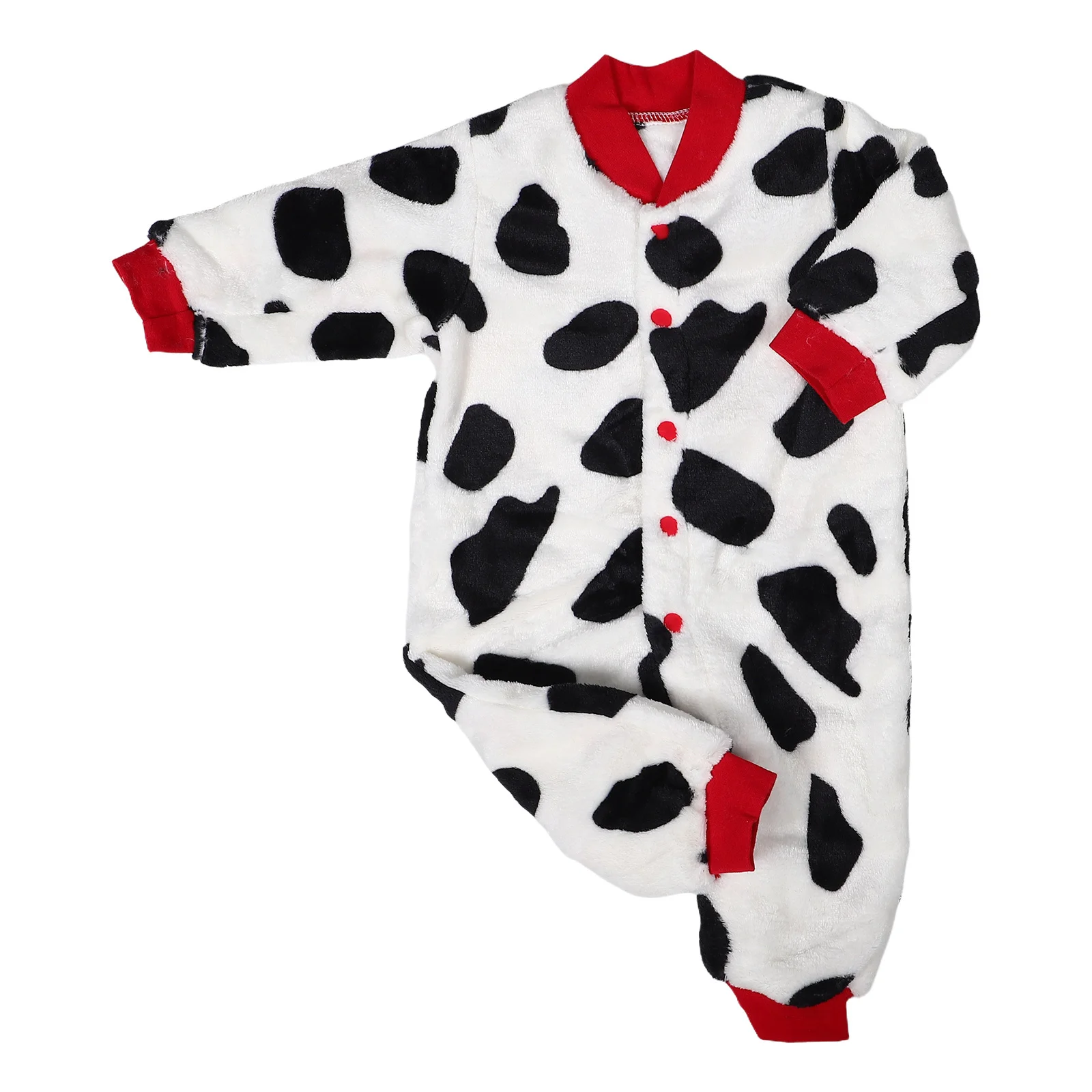 

Print Jumpsuit Newborn Essentials Coral Fleece Soft Breathable Infant Pajamas Spring Autumn Indoor Outdoor