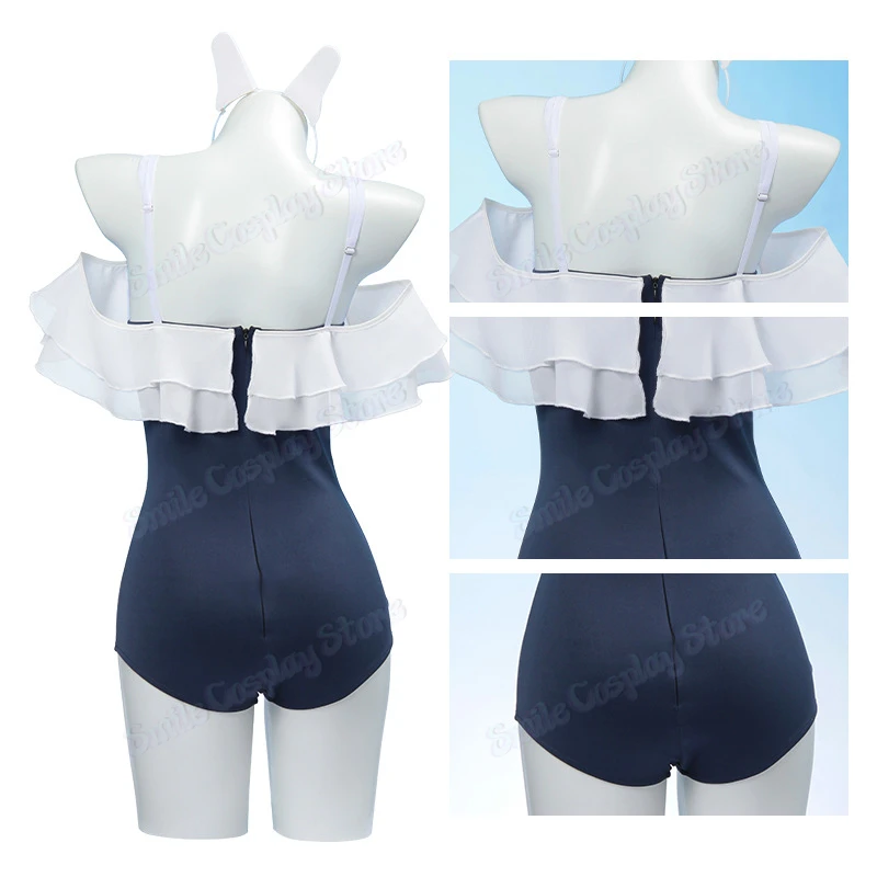 Tsukiyuki Miyako Cosplay fantasía Sexy Kawaii verano traje de baño Anime juego archivo azul disfraz disfraz mujeres adultas trajes
