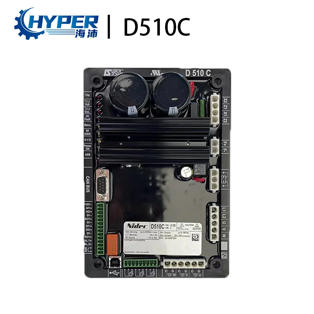 

Original AVR D510C Leroy Somer Generator D510 AVR Automatic Voltage Regulator Unit Excitation Regulating Plate Diesel Brushless