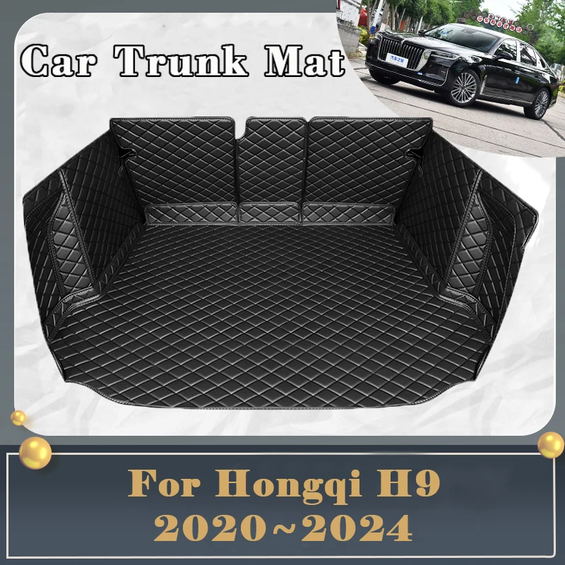 

Car Trunk Mat For Hongqi H9 2020 2021 2022 2023 2024 Dirt-resistant Fully Trunk Mat Luxury Rear Cargo Tray Car Auto Accessories